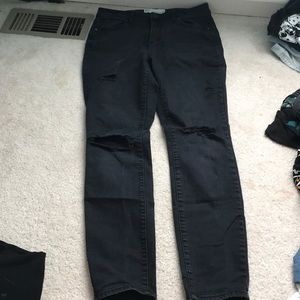 Custom painted skinny jeans